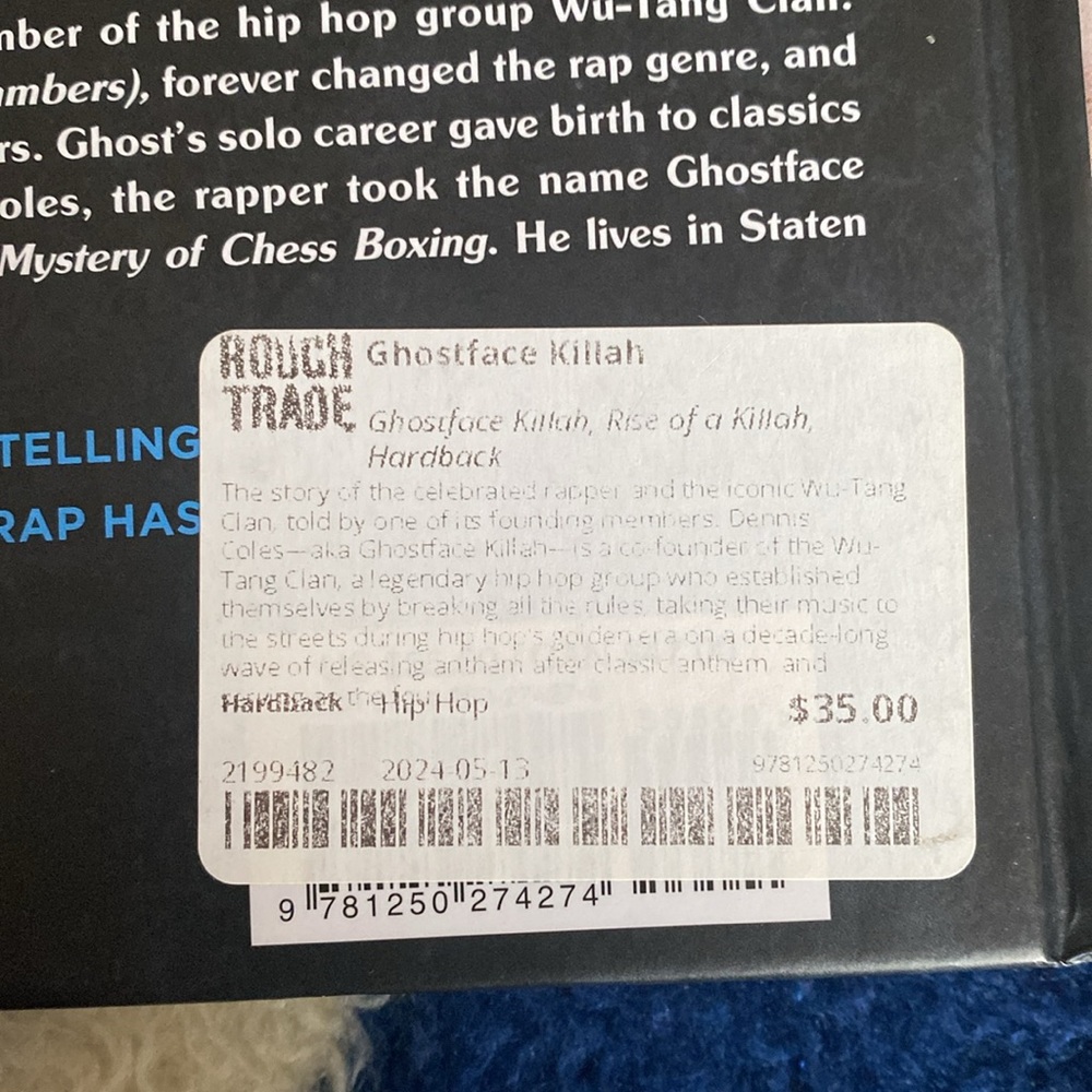 NWT Rise of a Killah - Ghostface Killah Book - Picture 3 of 3